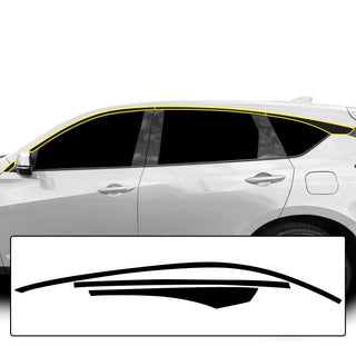 Vinyl Chrome Delete Grille Side Window Blackout Decal Stickers Overlay Film Fits Acura RDX 2019 - 2025 - Bogar Tech Designs
