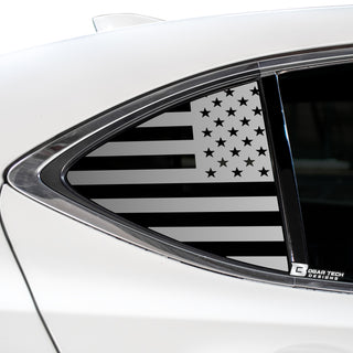 Quarter Window American Flag Vinyl Decal Stickers Fits Acura TLX 2015 - 2020 - Bogar Tech Designs