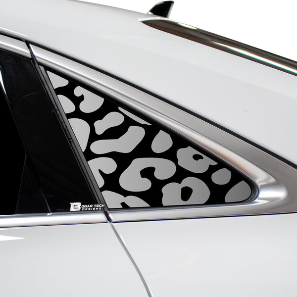 Animal Leopard Cheetah Cow Window Vinyl Decal Stickers Fits Audi A3 R3 RS3 2022 - 2024 - Bogar Tech Designs