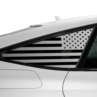 Quarter Window American Flag Vinyl Decal Stickers Fits Audi A7 & S7 Sportback 2019 - 2025 - Bogar Tech Designs