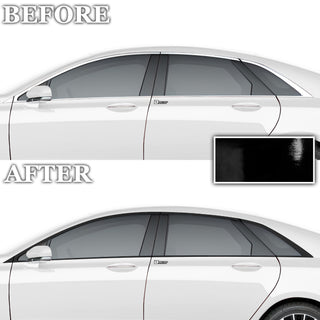 Vinyl Chrome Delete Grille Side Window Rear Blackout Decal Stickers Overlay Film Fits Lincoln MKZ 2013 - 2020 - Bogar Tech Designs