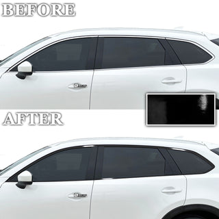 Vinyl Chrome Delete Wheel Rim Front Grille Trim Blackout Decal Stickers Overlay Film Fits Mazda CX - 9 2016 - 2023 - Bogar Tech Designs