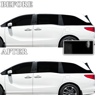 Vinyl Chrome Delete Front Grille Side Window Trim Blackout Decal Stickers Overlay Film Fits Honda Odyssey - Bogar Tech Designs