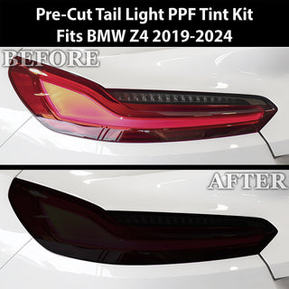 Full Headlight Taillight Precut Smoked PPF Tint Kit Film Overlay Fits BMW Z4 2019 - 2024 - Bogar Tech Designs