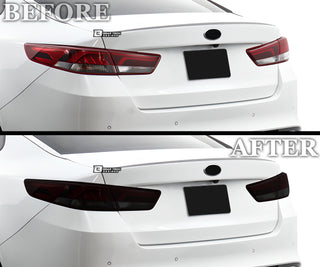Full Headlight Taillight Precut Smoked PPF Tint Kit Film Overlay Fits Kia Optima 2016 - 2020 - Bogar Tech Designs