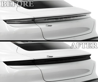 Full Headlight Taillight Precut Smoked PPF Tint Kit Film Overlay Fits Porsche Taycan 2020 - 2025 - Bogar Tech Designs