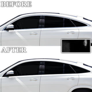 Vinyl Chrome Delete Side Window Trim Wheel Front Grille Blackout Decal Stickers Overlay Film Fits Mercedes Benz GLE Coupe 2021 - 2025 - Bogar Tech Designs
