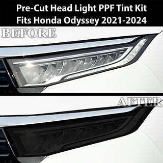 Full Headlight Taillight Precut Smoked PPF Tint Kit Film Overlay Fits Honda Odyssey 2021 - 2025 - Bogar Tech Designs