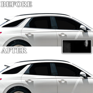 Vinyl Chrome Delete Side Window Trim Blackout Decal Stickers Overlay Film Fits Genesis GV70 2022 - 2025 - Bogar Tech Designs