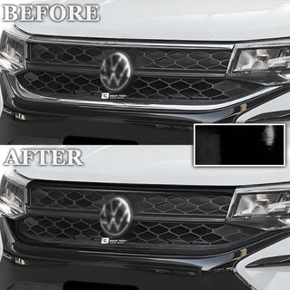Vinyl Chrome Delete Grille Side Window Blackout Decal Stickers Overlay Film Fits Volkswagen Taos 2022 - 2025 - Bogar Tech Designs