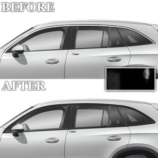 Vinyl Chrome Delete Grille Side Window Rear Rim Blackout Decal Stickers Overlay Film Fits Mercedes - Benz GLC - Bogar Tech Designs