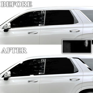 Side Window Skirt Vinyl Chrome Delete Trim Blackout Decal Stickers Overlay Film Fits Hyundai Palisade 2020 - 2025 - Bogar Tech Designs