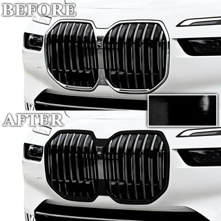 Fits BMW 7 Series 2023+ Vinyl Chrome Delete Grille Blackout Decal Stickers Overlay Film - Bogar Tech Designs