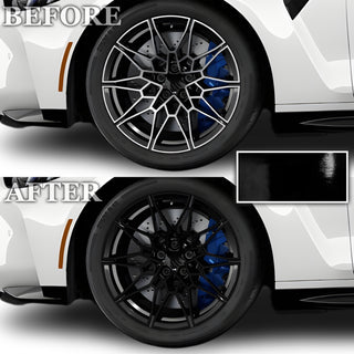 Fits BMW M4 2021+ Vinyl Chrome Delete Grille Blackout Decal Stickers Overlay Film - Bogar Tech Designs