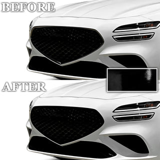 Fits Genesis G70 2022 - 2025 Vinyl Chrome Delete Grille Blackout Decal Stickers Overlay Film - Bogar Tech Designs