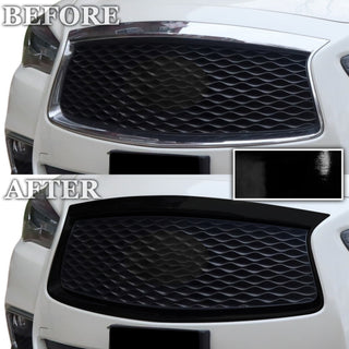 Fits Infiniti QX60 2016 - 2021 Vinyl Chrome Delete Grille Blackout Decal Stickers Overlay Film - Bogar Tech Designs