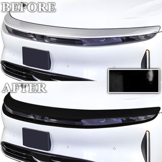 Fits Lucid Air 2022+ Vinyl Chrome Delete Grille Blackout Decal Stickers Overlay Film - Bogar Tech Designs
