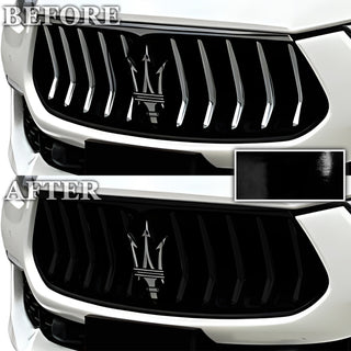 Fits Maserati Ghibli Vinyl Chrome Delete Grille Blackout Decal Stickers Overlay Film - Bogar Tech Designs