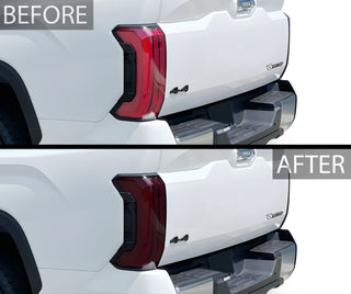 Full Headlight Taillight Precut Smoked PPF Tint Kit Film Overlay Fits Toyota Tundra 2022 - 2025 - Bogar Tech Designs