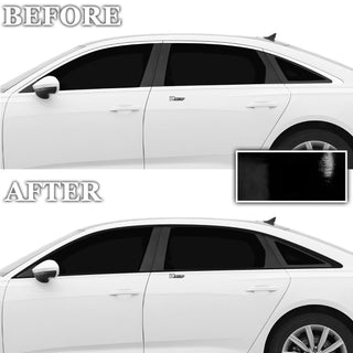 Vinyl Chrome Delete Blackout Decal Stickers Overlay Film Fits Audi A6 2019 - 2025 - Bogar Tech Designs