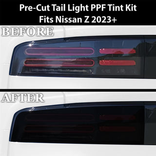 Full Headlight Taillight Precut Smoked PPF Tint Kit Film Overlay Fits Nissan Z 2023 - 2025 - Bogar Tech Designs