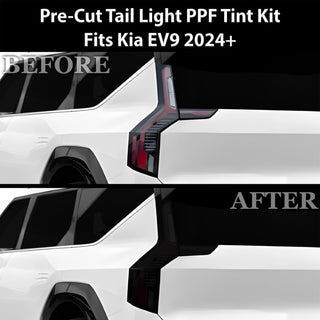 Fits Kia Ev9 2024 - 2025 Full Headlight Taillight Precut Smoked PPF Tint Kit Film Overlay - Bogar Tech Designs