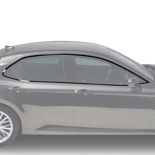 Vinyl Chrome Delete Sides Window Trim Front Bezel Blackout Decal Stickers Overlay Film Fits Toyota Camry 2018 - 2024 - Bogar Tech Designs