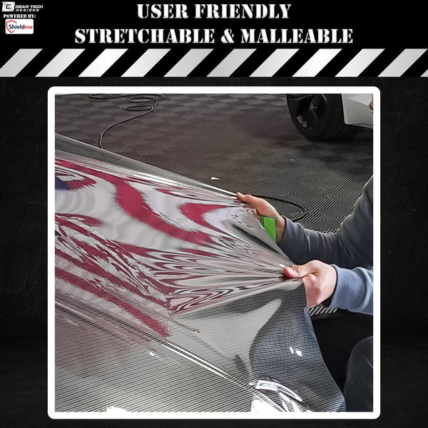 ShieldMe PREMIUM Gloss Black Carbon Fiber Vinyl Automotive Car Wrap Roll Film Sheet With Bubble Free Air Release - Bogar Tech Designs