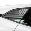 American Flag Rear Quarter Window Vinyl Decal Stickers Fits Chevy Blazer 2019 - 2025 - Bogar Tech Designs