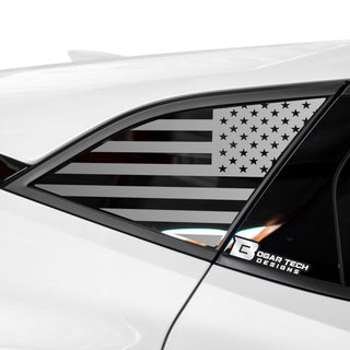 American Flag Rear Quarter Window Vinyl Decal Stickers Fits Chevy Blazer 2019-2024