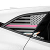 American Flag Rear Quarter Window Vinyl Decal Stickers Fits Chevy Blazer 2019 - 2025 - Bogar Tech Designs