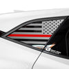 American Flag Rear Quarter Window Vinyl Decal Stickers Fits Chevy Blazer 2019 - 2025 - Bogar Tech Designs