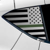 Quarter Window American Flag Vinyl Decal Stickers Fits Chevy Corvette C8 2020 - 2025 - Bogar Tech Designs