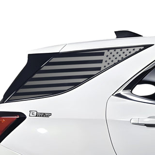 American Flag Rear Quarter Window Vinyl Decal Stickers Fits Chevy Equinox 2018-2024