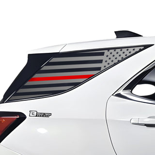 American Flag Rear Quarter Window Vinyl Decal Stickers Fits Chevy Equinox 2018 - 2024 - Bogar Tech Designs