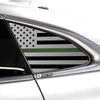 Quarter Window American Flag Vinyl Decal Stickers Fits Chevy Malibu 2019 - 2025 - Bogar Tech Designs