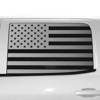 Window American Flag Vinyl Decal Stickers Fits Chevy Silverado & GMC Sierra 1500 2014 - 2018 - Bogar Tech Designs