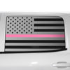 Window American Flag Vinyl Decal Stickers Fits Chevy Silverado & GMC Sierra 1500 2014 - 2018 - Bogar Tech Designs