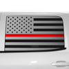 Window American Flag Vinyl Decal Stickers Fits Chevy Silverado & GMC Sierra 1500 2014 - 2018 - Bogar Tech Designs