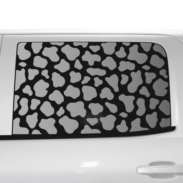 Animal Leopard Cheetah Cow Window Vinyl Decal Stickers Fits Chevy Silverado & GMC Sierra 1500 2014 - 2018 - Bogar Tech Designs