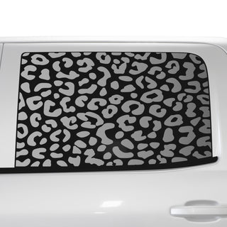 Animal Leopard Cheetah Cow Window Vinyl Decal Stickers Fits Chevy Silverado & GMC Sierra 1500 2014 - 2018 - Bogar Tech Designs