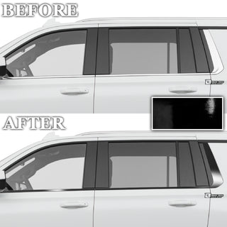 Vinyl Chrome Delete Trim Blackout Decal Stickers Overlay Film Fits Chevrolet Tahoe & Suburban 2021 2022 2023 2024 2025 - Bogar Tech Designs