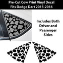 Animal Leopard Cheetah Cow Window Vinyl Decal Stickers Fits Dodge Dart 2013 - 2016 - Bogar Tech Designs