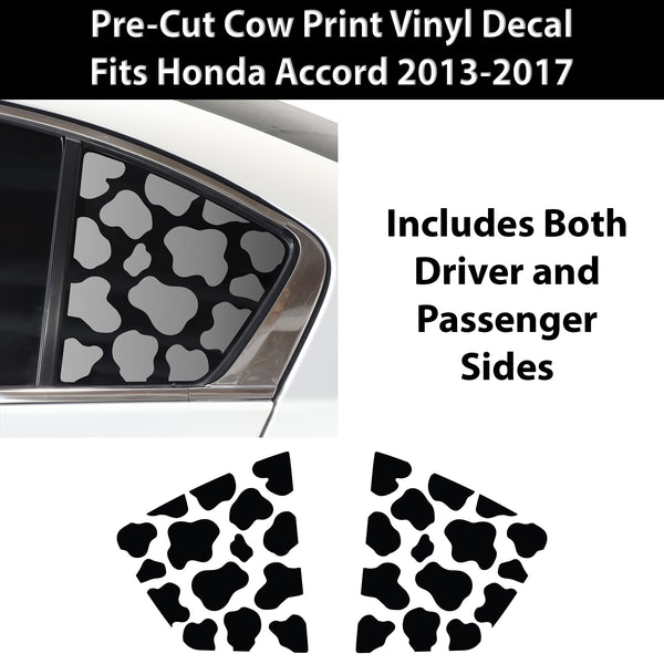 Animal Leopard Cheetah Cow Window Vinyl Decal Stickers Fits Honda Accord 2013 - 2017 - Bogar Tech Designs