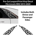 Animal Leopard Cheetah Cow Window Vinyl Decal Stickers Fits Lincoln MKZ 2013 - 2020 - Bogar Tech Designs