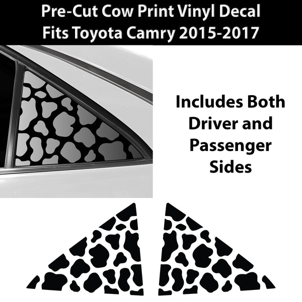 Animal Leopard Cheetah Cow Window Vinyl Decal Stickers Fits Toyota Camry 2015 - 2017 - Bogar Tech Designs