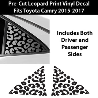 Animal Leopard Cheetah Cow Window Vinyl Decal Stickers Fits Toyota Camry 2015 - 2017 - Bogar Tech Designs
