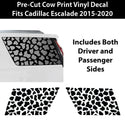 Animal Leopard Cheetah Cow Window Vinyl Decal Stickers Fits Cadillac Escalade 2015 - 2020 - Bogar Tech Designs