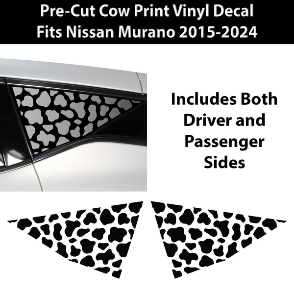 Animal Leopard Cheetah Cow Window Vinyl Decal Stickers Fits Nissan Murano 2015 - 2024 - Bogar Tech Designs