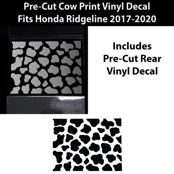 Animal Leopard Cheetah Cow Window Vinyl Decal Stickers Fits Honda Ridgeline 2017 - 2020 - Bogar Tech Designs